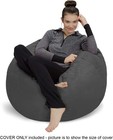 Sofa Sack Bean Bag Chair Cover 3ft Charcoal Without Filling