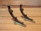 Vintage Antique Victorian Cast Iron Aesthetic Rail Brackets - Beautiful Design 