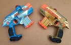 Nerf Lazer Tag Phoenix Ltx Set Of 2 Guns Blue Gold Laser System Tested   Working