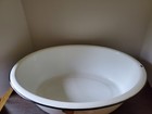 Lisk Flintstone 810 Vintage Porcelain Enamel Oval Basin Baby Bath Wash Tub Usa