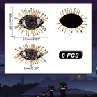 6 Pcs Evil Eye Beaded Patches Sew On Rhinestone Sequin Applique For Clothes