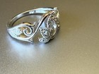 Macy s Diamond Vine Ring In Sterling Silver  1 10 Ct  T w   Size 7