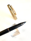 1966 Black Sheaffer Stylist Fountain Pen Fine   Bold Nibs  Perfect Gold Cap  Box