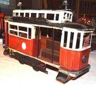 Railroad Street Car Made Of Recycled Metal And Scrap Nuts   Bolts