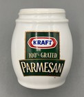 Kraft 100  Grated Parmesan Cheese Shaker Porcelain ceramic W green Metal Lid