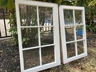 2 - 32 X 20 Vintage Window Bottom Sashes Old 6 Pane Frame  1976  Arts   Craft