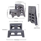 Folding 2 Step Stool For Adults  Kids  Toddlers - Collapsible   Foldable Step   