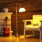 2pcs Mini Dollhouse Lamp  1 12 Scale Table Lamp Dollhouse Accessories  Golden   