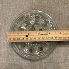 Vintage 16 Hole Clear Glass Flower Floral Frog 5  Diameter