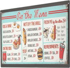 On The Menu Embossed Metal Sign - Vintage Diner Menu Sign With Distressed Finish
