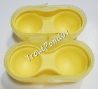 Tupperware Egg Case For 2 Eggs Holder Carrier Camping Hiking Portable Yellow New