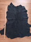 9  Sq Ft Black Sheepskin Leather Hide For Native Crafts Sca Larp Skin Pelt