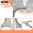 Primered Steel Front Fender W side Lamp Hole Compatible With 2021-2024 Kia