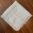 Vtg 3  2 New Crochet Tatting Lace Edges 11  12  13    Linen Handkerchief Wedding