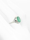 Antique Edwardian 1900s  5000 4ct Colombian Emerald 18k White Gold Filigree Ring