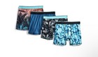 Wonder Nation Boys Boxer Briefs 4 Pack Size S Dino Camo Moisture Wicking Nwt