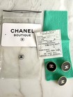Chanel 1990s Vintage Cc Gold Black Xl 3 Buttons Jacket Fabric Swatch Brand Tag