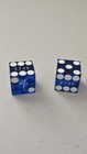 Genuine M Resort And Casino Craps Dice Blue Polished Matching  s