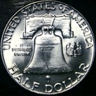 1962 D Franklin Half Dollar Coin Bu  denver Mint  90  Silver Gem