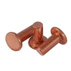 Red Copper Flat Head Solid Rivets Solid Rivet Fasteners M2 M2 5 M3 M4 M5 M6 M8