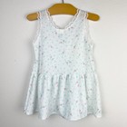 Vintage Girls Cassie Sleeveless Slip Dress Roses Lace Floral Size 4 Made In Usa