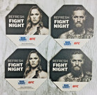  4  Bud Light 2016 Ufc Fight Night Beer Coasters  Conor Mcgregor   Ronda Rousey 
