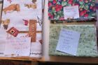 8 Yards 11 Peces cotton Fabric mixed Designs brackman glass red River  85 Smalls