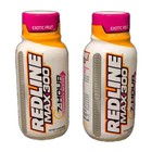 Lot Of 2 Vpx Redline Max 300 Energy Shots     Exotic Fruit     7-hour Boost 2 5oz Ea