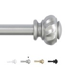  Curtain Rods 16 2 To 59 4 Inches  Adjustable Heavy 16 2 -59 4  Brushed Nickel