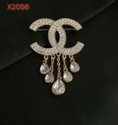 Flower Pearl Rhinestone Enamel Electroplated Brooch  5 Style 