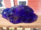 Glass Rock Slag Pretty Clear Cobalt Blue 14 10 Lbs 3d Rocks Landscape Aquarium