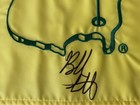 Bubba Watson Signed 2012 Masters Golf Pin Flag Winner Autographed Jsa Coa