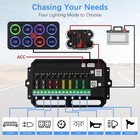 Switch Panel Upgraded Multicolored Toggle Momentary Pulse Switch Panel electroni