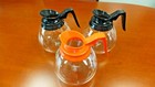 Coffee Pot decanter Blk org 64oz Commercial Lot Of 3 Coffee Pots For Bunn Brewer