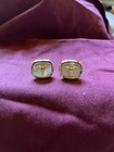 Anson Caduceus Cufflinks Medicine Physician Md Vintage Gold Tone