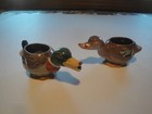 Rosemeade Pottery Rare Mallard Ducks Sugar And Creamer Look 