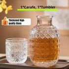 Bedside Water Carafe Set With Tumbler  Bedside Water Carafe And Glass Set For   