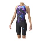 Arena Aqua Racing As6frc86l Black Blue Women s Racing Swimsuit Open Back Japan