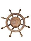 Vintage Wooden Ship Wheel Nautical Wall Decor Captain s Helm Maritime Wall   