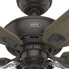 Hunter Fan 52 Inch Noble Bronze Indoor Ceiling Fan With Light And Pull Chain