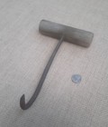 Antique Or Vintage Cast Iron Wood Handled Dock farmhouse Baling Hook