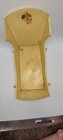 Vintage Wooden Baby doll Rocking Cradle Bed With Rockers  Yellow Painted Wood