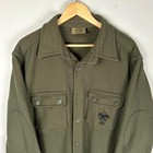 Boy Scouts Of America Wool Jacket Green Elbow Pad Bsa Heavyweight Large