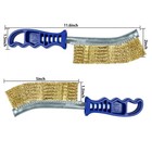 Sali Wire Brushes For Cleaning Rust Removal Heavy Duty Steel Brush Tool Blue 