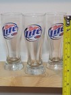 Miller Lite   true Pilsner Beer    3 Tall Souvenir Shot Glasses   4 5  High