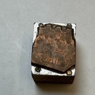 Vtg Frostie Root Beer Bottle 6 Pack Newspaper Printing Block Copper Face Advert