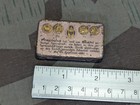 Early 1900s German Preciosa Hair Pin Tin Worn Empty Pre Wwi Vintage Antique Box