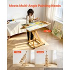 Uimoso Studio H-frame Easel For Art Projects  Holds 1-2 Canvases Up To 78 74 