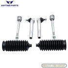 6pcs Front Steering Inner Outer Tie Rods Boots Set For 1993-1998 Toyota Supra