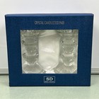 Crystal Candle Stick Holders Simon Designs Original Box 4    Set Of 2 Vintage